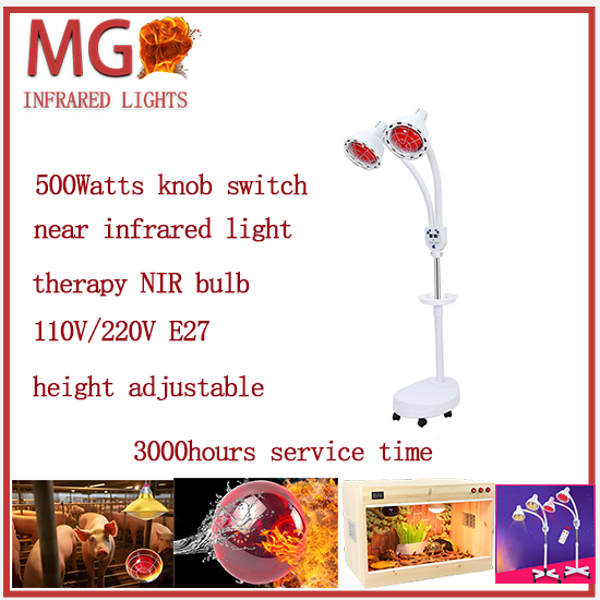 nfrared Lamp 275 W Red Light Lamp Infrared Lamp Heat Lamp Red Light Spotlight Infrared Light Therapy Spotlight Stand 